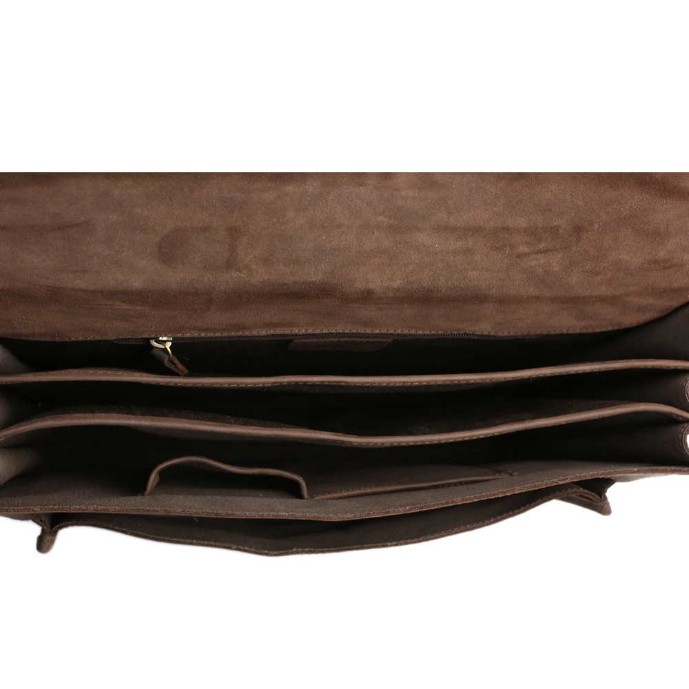 Rockcow Для мужчин из натуральной кожи Портфели Винтаж Сумасшедший ручной сумка для