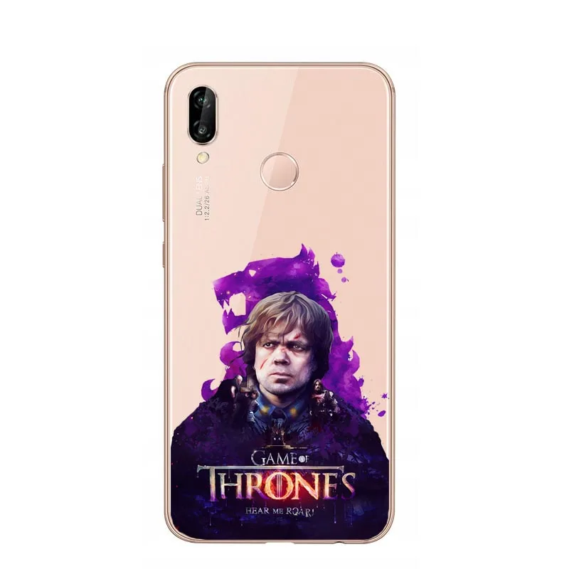 TPU Игра престолов Daenerys Dragon Jon Snow tyrion lannister мягкий чехол для huawei P20 Pro mate 20 Pro P30 Lite P20 P8 Lite P30Pro - Color: TPU