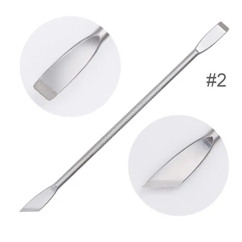 Spatula Stick 2 NICOLE DIARY Кисть для ногтей, кисть для рисования, ручка для гель-лака для ногтей, полиуф-гель, двусторонний инструмент для наращивания ногтей, инструменты для дизайна ногтей - Цвет: Spatula Stick 2