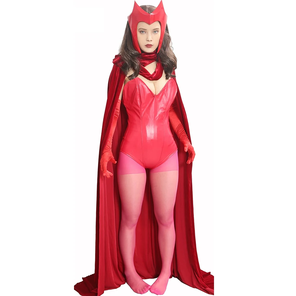 XCOSER Капитан Америка Гражданская война Алые ведьмы косплэй костюм для женщин 2018