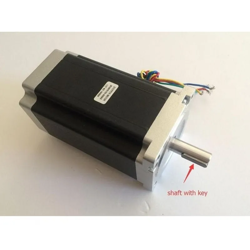 

3pcs Nema34 Stepper Motor JK86HS155-6004 single shaft 12.2N.m (1727 oz/in) 6A motor length 155mm CNC Engraving