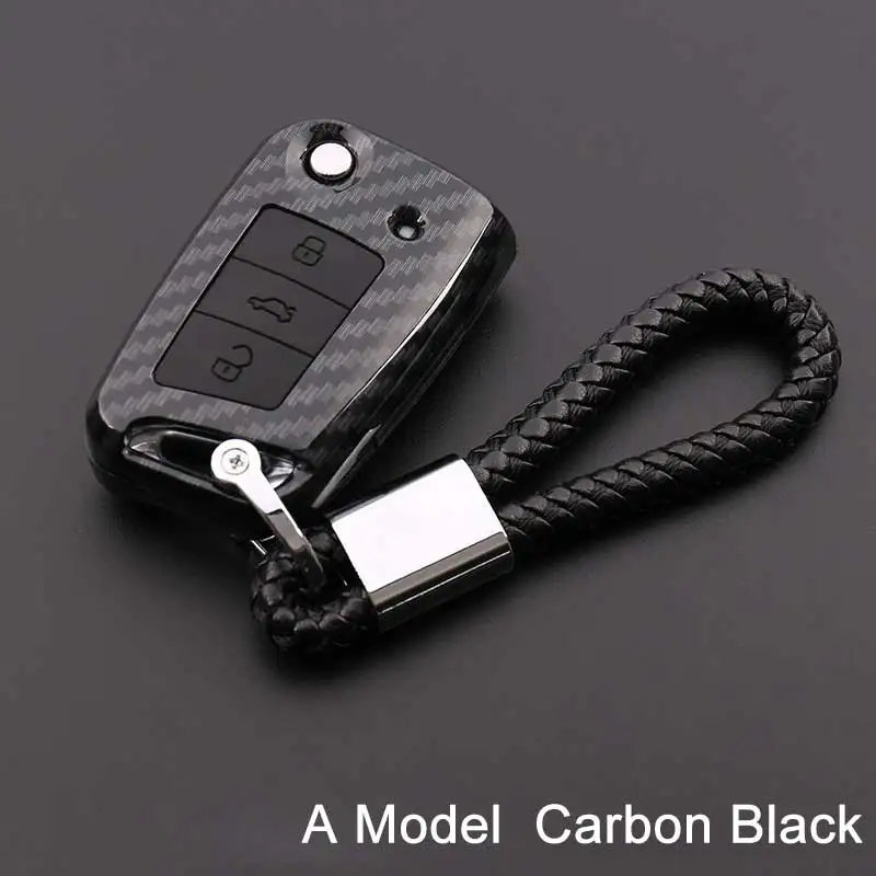 

Carbon Car Key Case Cover for VW Volkswagen Golf 4 5 6 Bora Jetta POLO Passat B5 B6 Skoda Superb Octavia Fabia SEAT Ibiza Leon