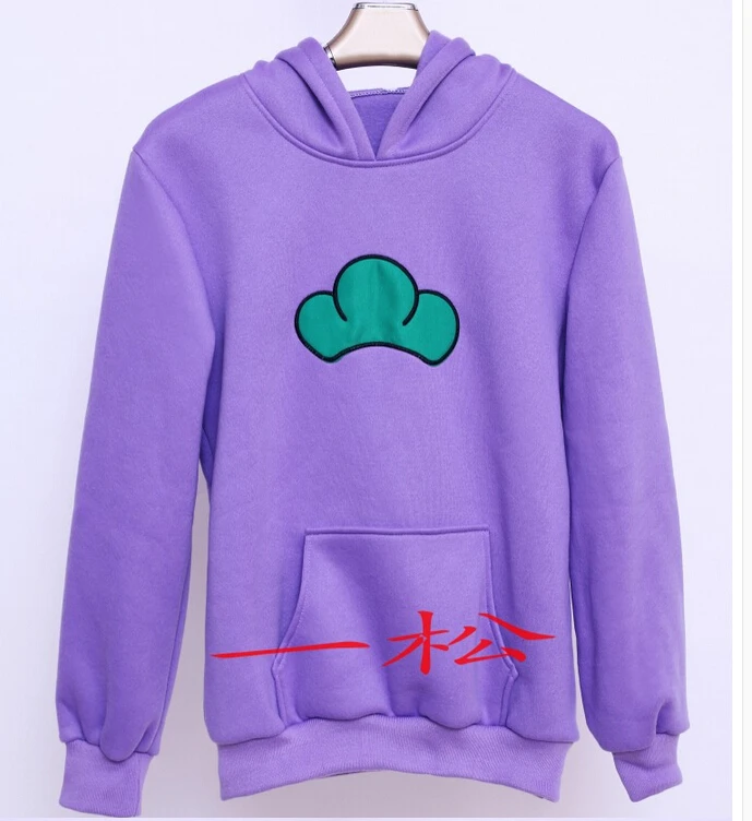 Толстовка Osomatsu-san Matsuno Ichimatsu 7 цветов косплей костюм с капюшоном coat | Мужская одежда