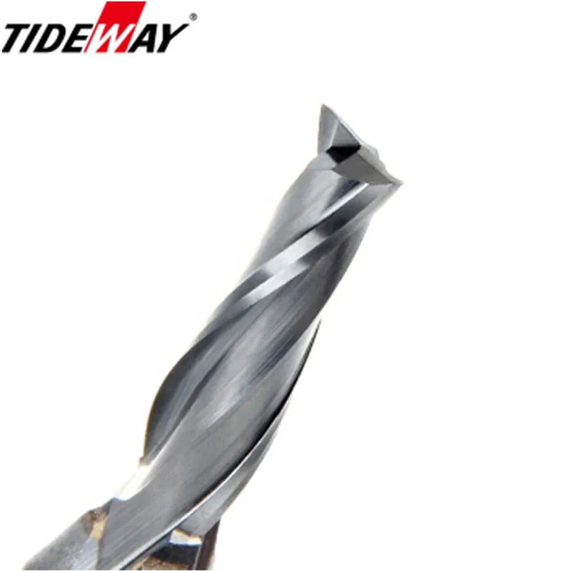 Tideway 1 шт. TCT 2 флейты спиральная фрезерная головка метрическое концевое сверло для обработки древесины слот канавок Обрезка зуб фрезы для гравировки