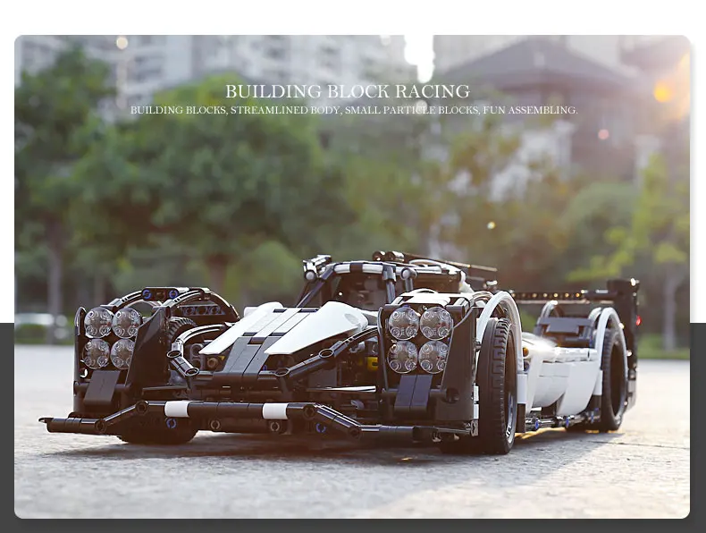 23018 Technic серия MOC Гибридный Le Mans Супер гоночный автомобиль Чемпион строительные блоки Наборы комплекты кирпичей игрушки 5530 совместимые лего подарки