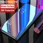 Зеркальный флип-чехол для Huawei P30 Pro Mate 20 Lite X 20X, противоударный кожаный чехол-накладка для Honor 8A, 8C, 8X, 8S, 7S, 10 Lite, Play, Honer