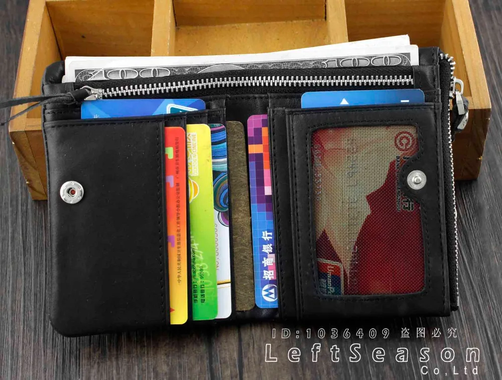 Мужской кожаный бумажник с черепом держатель для карт | Багаж и сумки