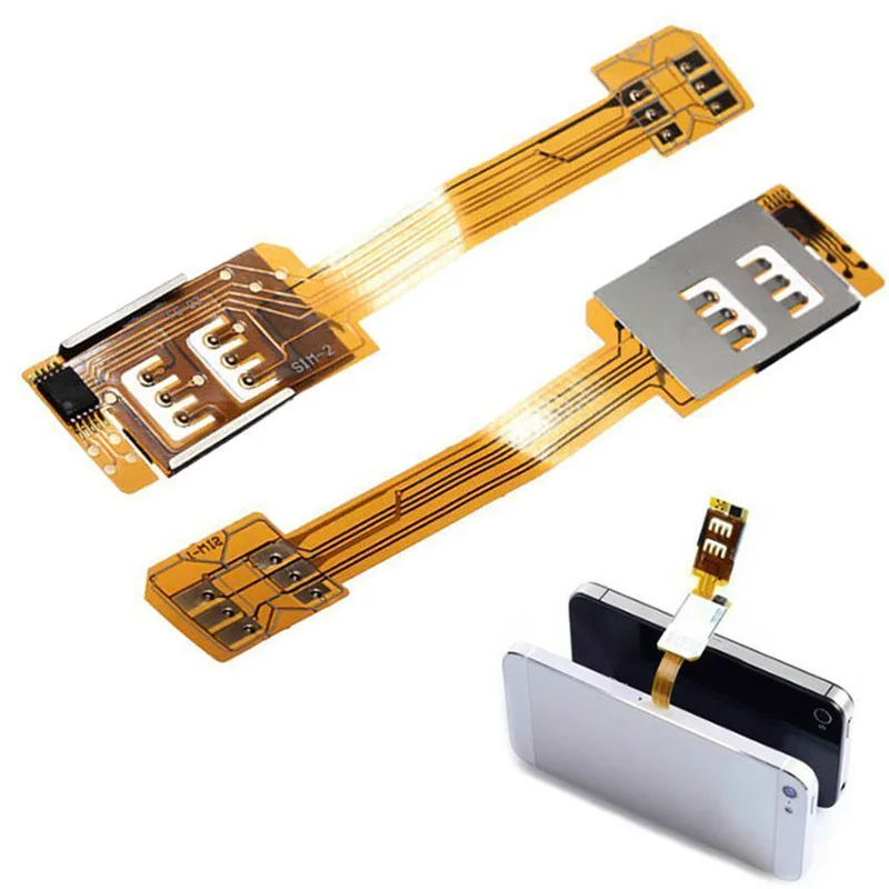 Двойная sim карта двойной адаптер конвертер совместимый мобильный телефон iPhone