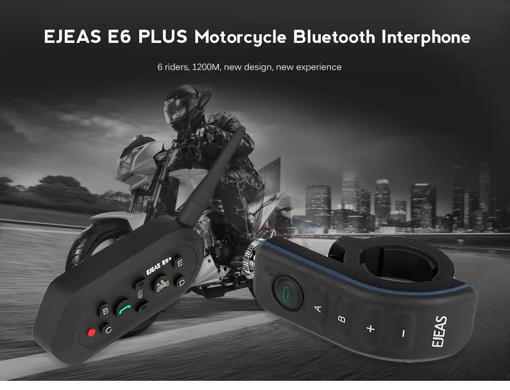Official Accessories Motorcycle Handlebar Remote Control for EJEAS E6 Plus Helmet Intercom | Автомобили и мотоциклы