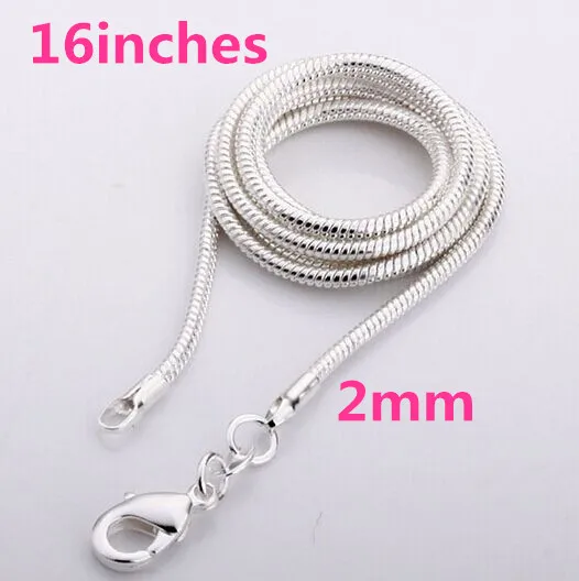 Акция C03! Ожерелье с серебряным покрытием модные серебряные ювелирные изделия