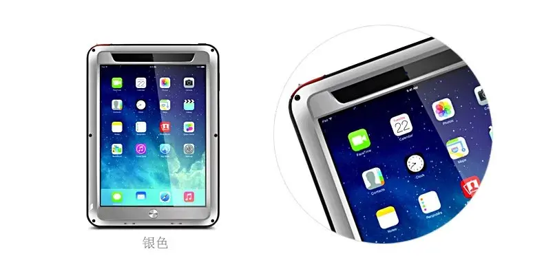 Ударопрочный водонепроницаемый чехол Love Mei для iPad Mini 1 2 3/iPad 3 4/5 Air защитная пленка