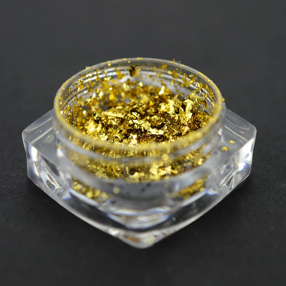 Милый тренд 1 бутылка нестандартные Блестящие Блестки для ногтей алюминиевые