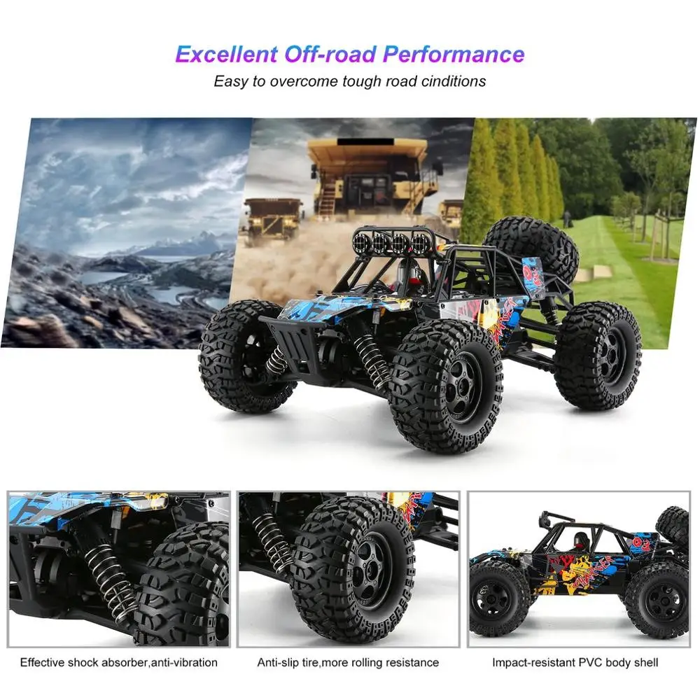 G173 1/16 2 4G 4WD независимая подвеска 40 км/ч высокоскоростной гоночный автомобиль