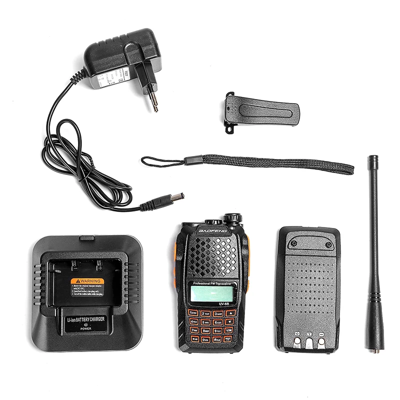 Aofeng UV 6R двухканальные рации 7 Вт Professional CB радио Dual Band 128CH ЖК дисплей беспроводной
