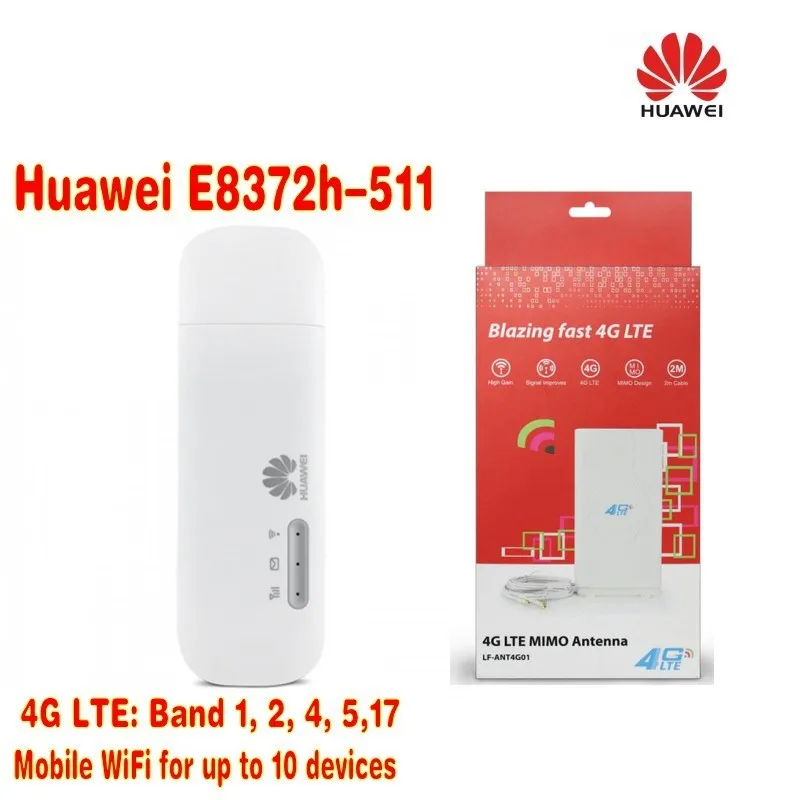 Huawei E8372h 511 LTE USB Wingle plus 49dBi 4G внешний внутренний WIFI антенна усилитель сигнала TS9