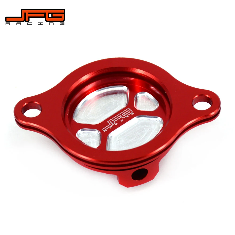Крышка алюминиевого Красного масляного фильтра CNC для мотоцикла HONDA CRF450R 2002 2008