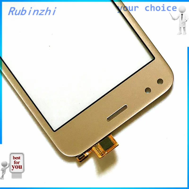 RUBINZHI с лентой мобильный телефон сенсорный датчик для Micromax Bharat 3 Q437 сенсорный экран дигитайзер Передняя стеклянная сенсорная панель