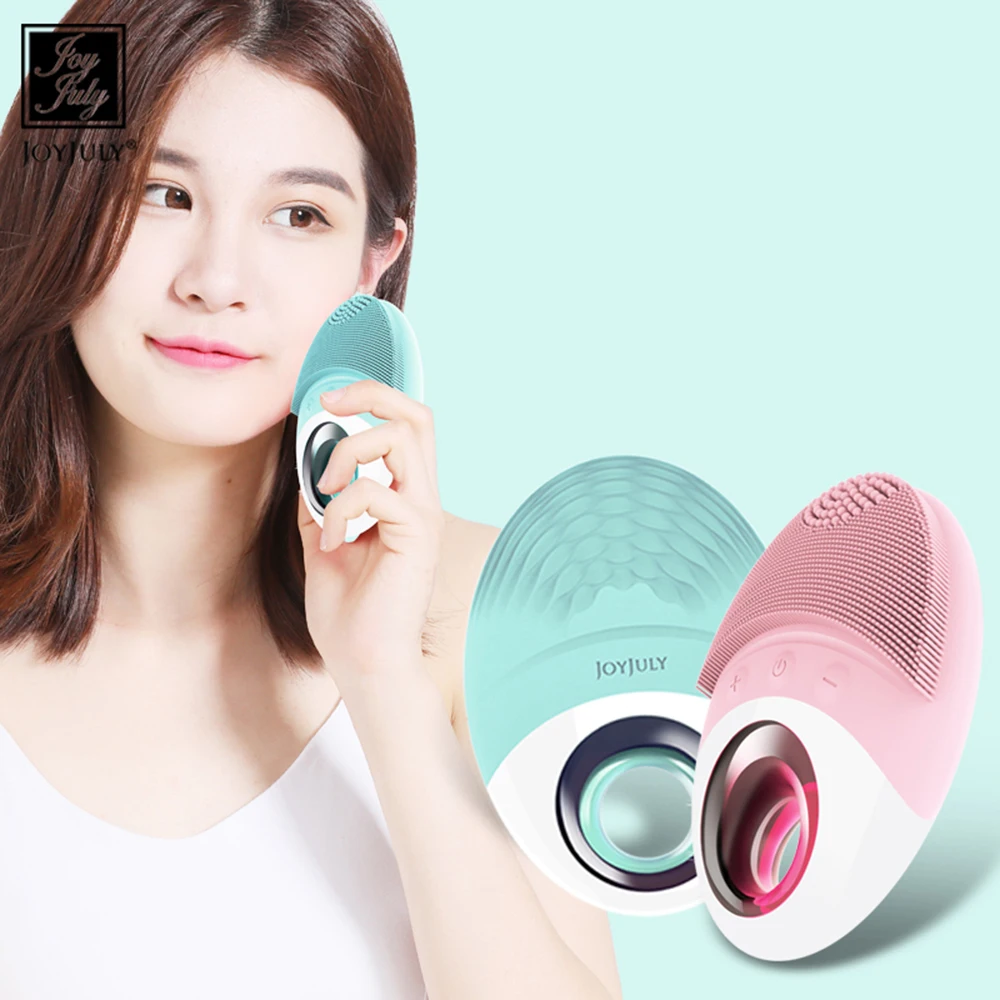 

HOT wireless charge Electric Face washing Cleaning Massage Brush Waterproof bamboo charcoal Silicone Facial Cleansing Devices