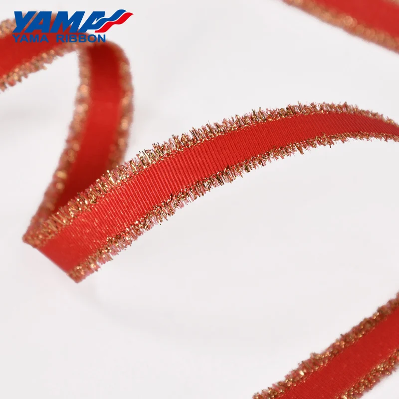 red 250 YAMA Модная Золотая корсажная бахрома, Золотая лента 5/8 1 1-1/2 дюймов 16 мм 25 мм 38 мм 6 цветов 100 ярдов/рулон, упаковка для самостоятельной сборки, подарки - Цвет: red 250