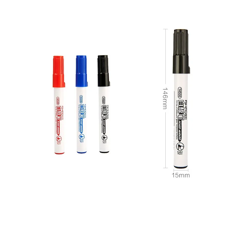 Маркер вкладыш для белой доски 36 шт./лот 2 мм стеклянная Непористая поверхность