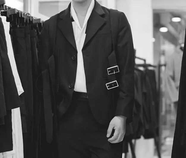 

M--6XL HOT Spring Men's New Fashion Personalized custom lapel single-breasted bundled suit