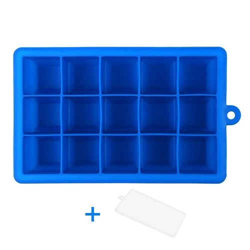 Dark Blue Силиконовая форма для льда сока popsicletray конфетный торт Сезон: Осень формы для пуддинга, шоколада квадратный Форма кубик льда для виски Кухня гаджеты - Цвет: Dark Blue