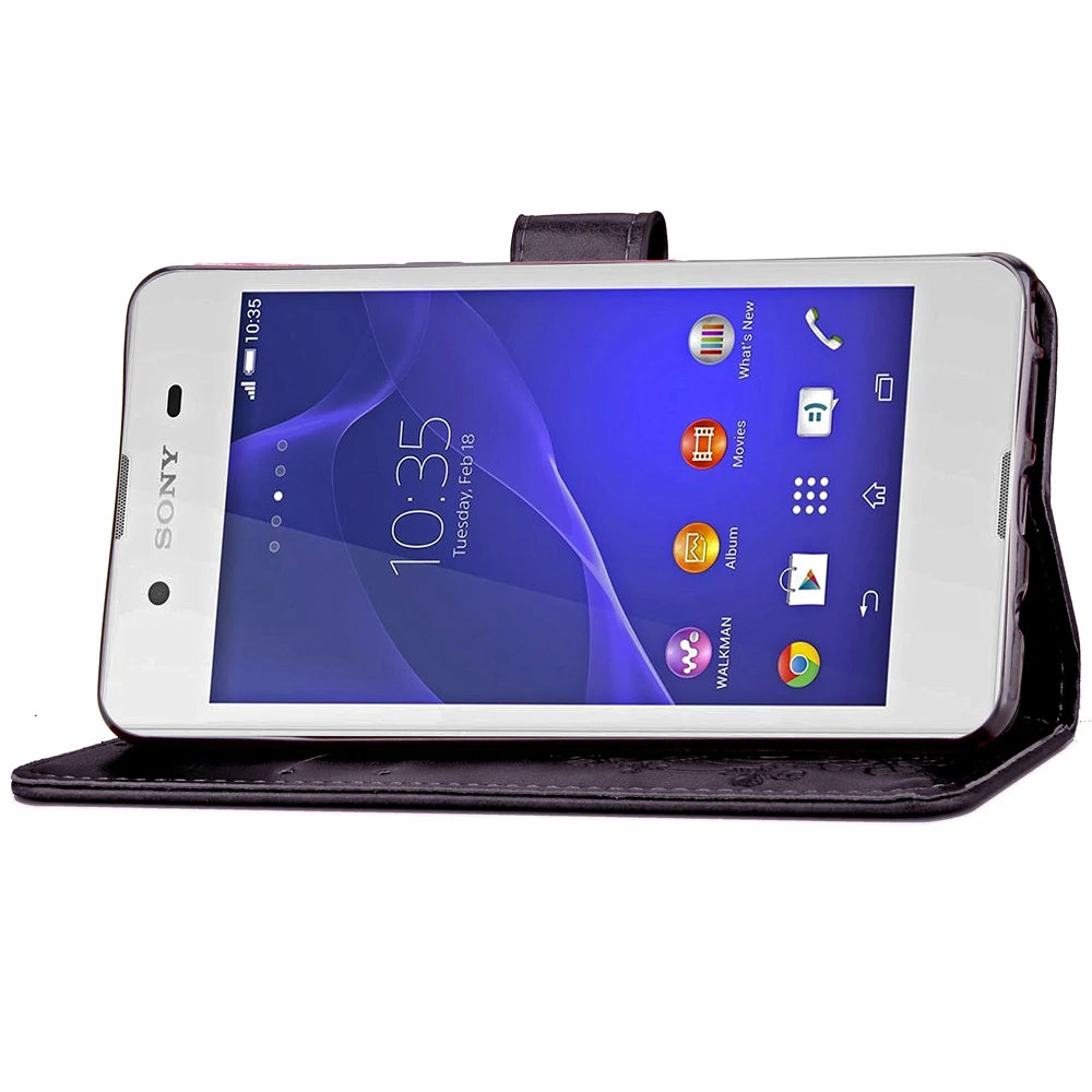 Чехол для телефона Sony Xperia E3 E 3 D2202 D2203 D2206 D2243 флип кейс из искусственной кожи ТПУ