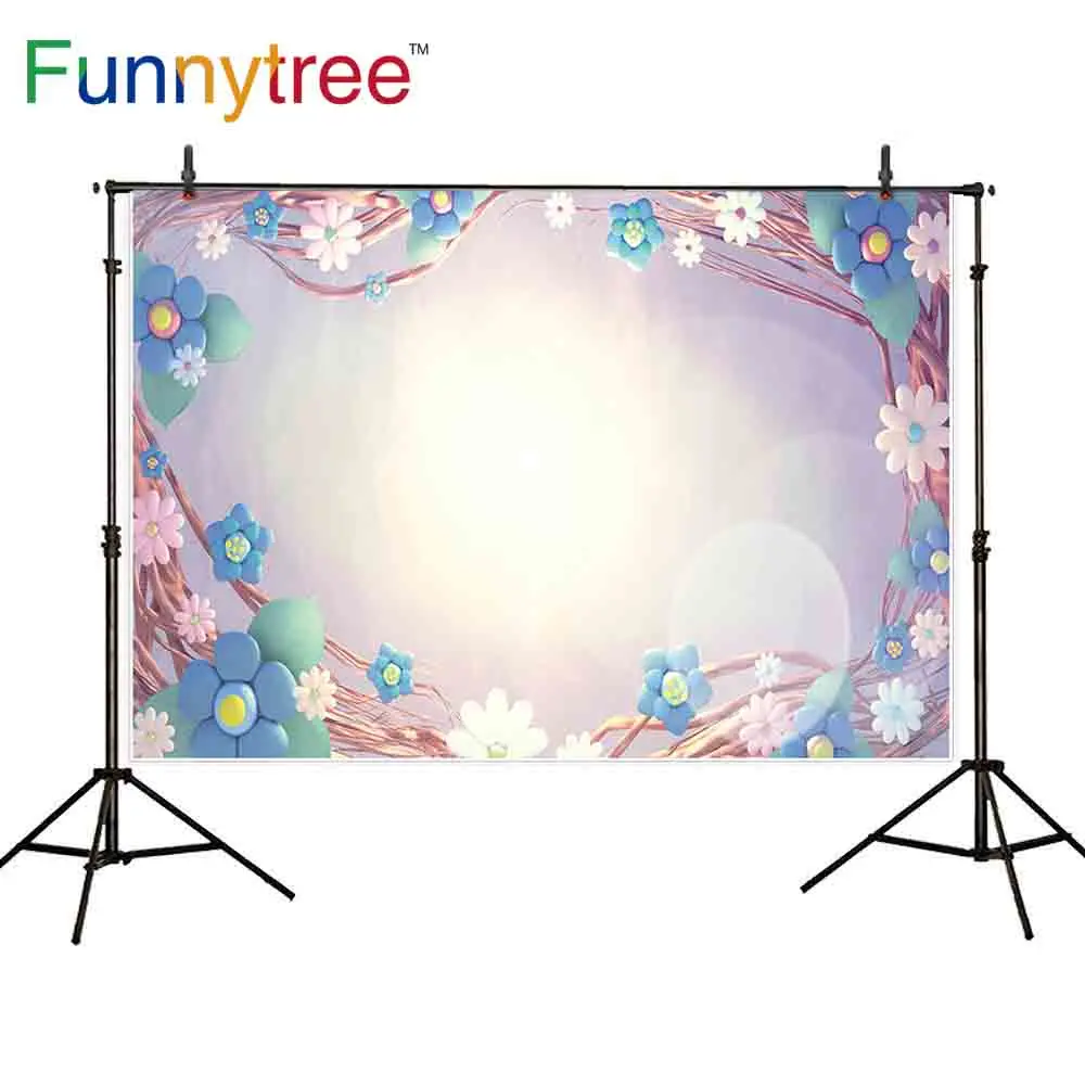 Фоны Funnytree для фотостудии цветок виноград боке детский профессиональный фон |