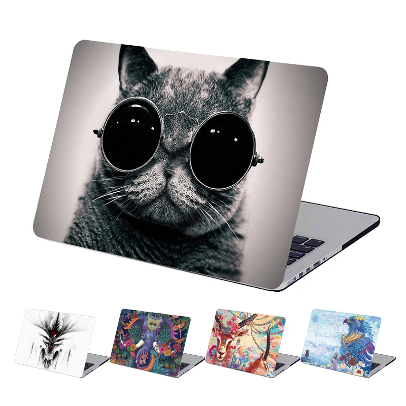Vbnm для MacBook Pro 13 дюймов Air чехол ноутбука забавные животные узор Футляр Mac Book Retina 15 с