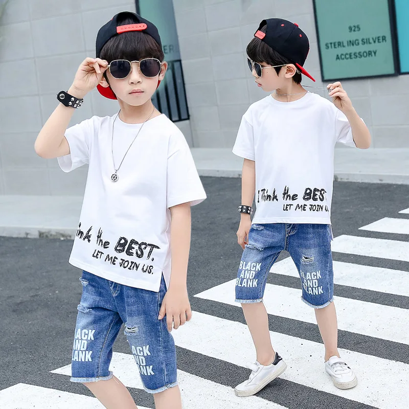 Детская одежда бутик комплект одежды для детей летний модный костюм мальчиков