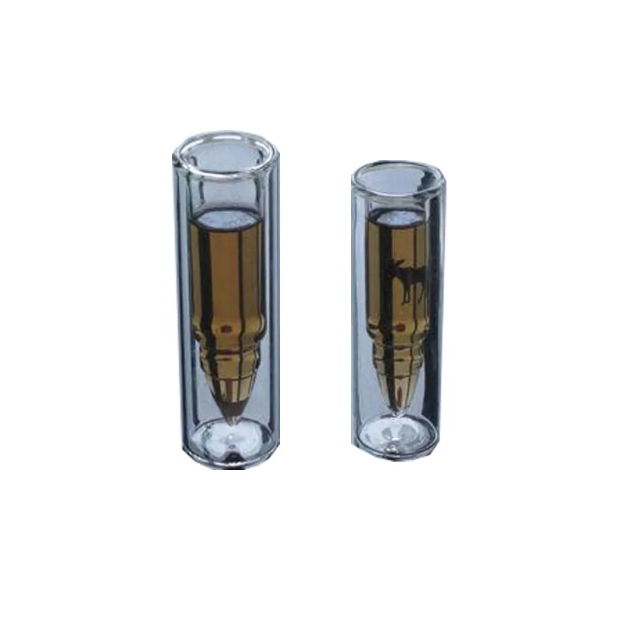 

Двойное боросиликатное стекло в форме пули с двойной стенкой