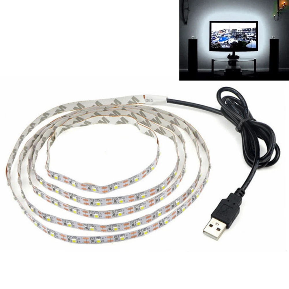 RGB гибкие DC 5 V ТВ фоне ленты SMD3528 USB Powered Светодиодная лампа Рабочий стол Декор |