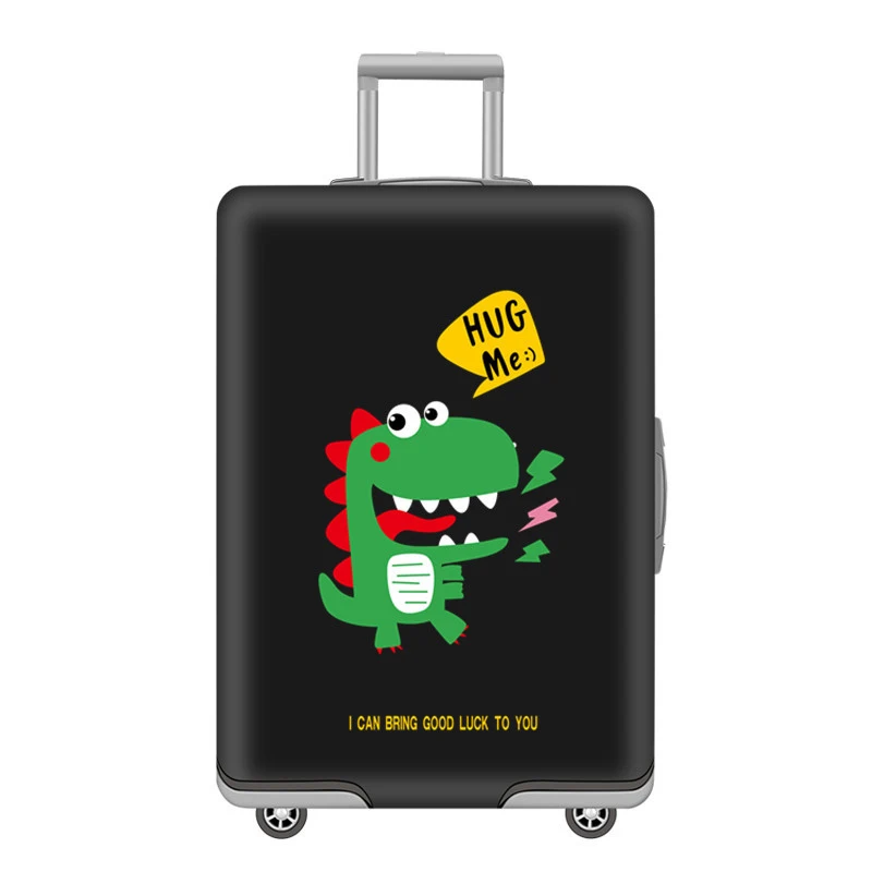 D Luggage cover Животный узор эластичность багажные Защитные чехлы для багажа Крышка для 19-32 дюймов тележка пылезащитный чехол дорожные аксессуары - Цвет: D Luggage cover