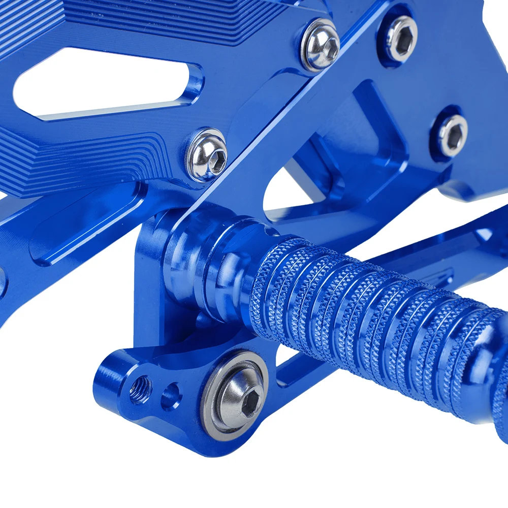 LJBKOALL YZF-R1 Мотоцикл с ЧПУ Алюминиевый Регулируемый Rearsets задние наборы подножки для YAMAHA YZF R1