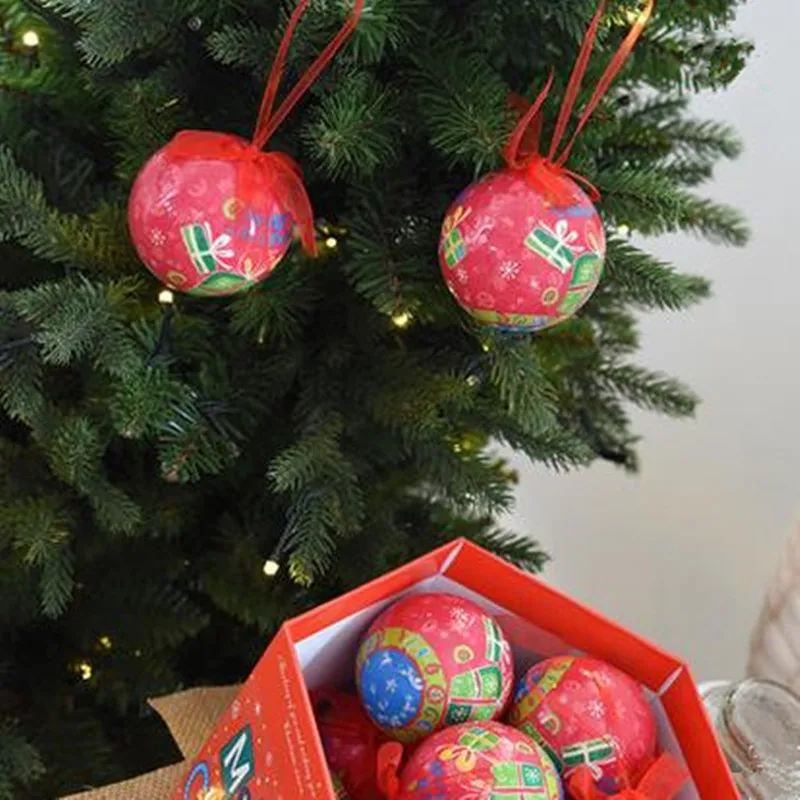 7 см/14 Рождество подарок коробку окрашены мяч елочные украшения Рождественские |