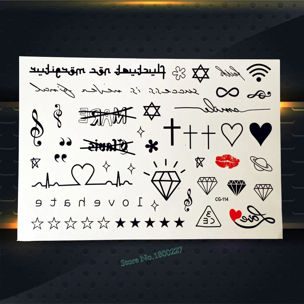 Злой Тигр зверь Временные татуировки Наклейки подарки для детей Средства ухода