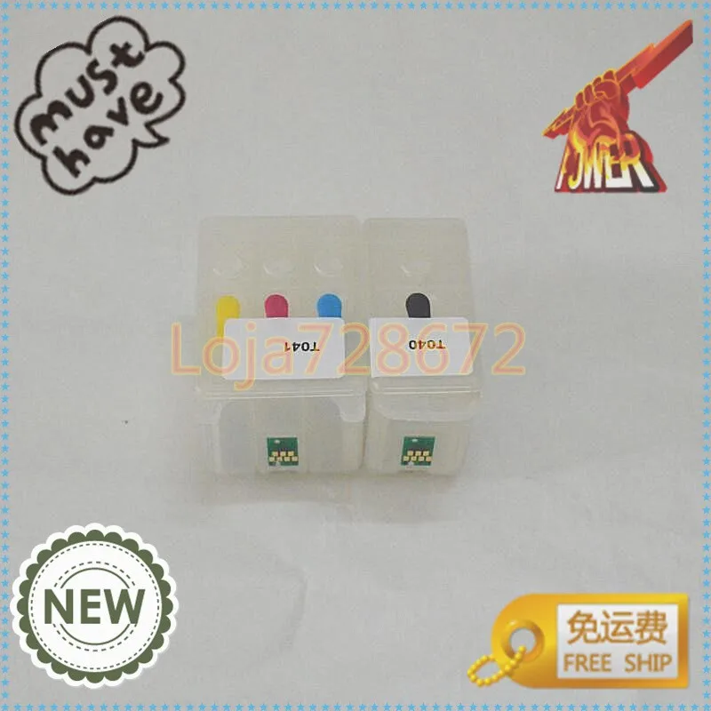 Пустой T040 T041 многоразовый картридж для Epson Stylus CX3200 C62 C 3200 62 заправка картриджа принтера с чипом