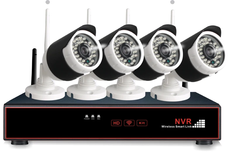 Z BEN ZB WK204 1.0MP 2 4G 4CH комплекты камера безопасности система набор беспроводная ip