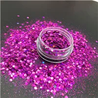 Holo rose mixed Новая голографическая Лазерная роза Цвет массивный блеск микс порошок пыль конфетти-блестки хлопья для тела лицо волосы искусство вечерние украшения - Цвет: Holo rose mixed