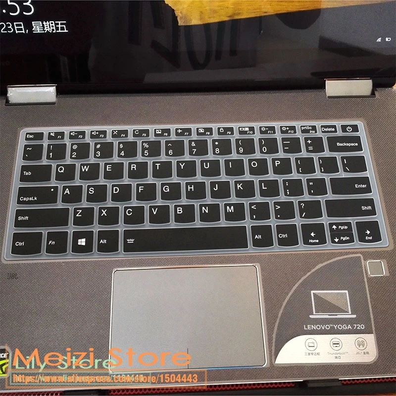 black 13,3 14 дюймов ноутбук Клавиатура Защитная крышка для lenovo yoga 720-12IKB 720 13 ''/720 s 13 720s 14'' 730 13' 920 14 320s-13IKB - Цвет: black