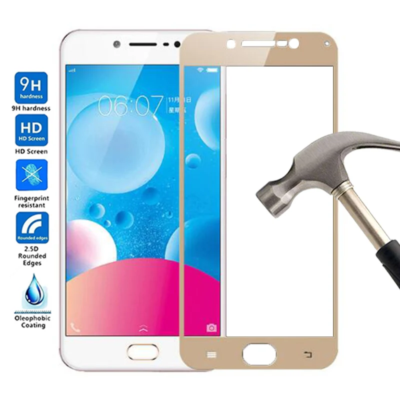

2.5D полное покрытие закаленное стекло для VIVO Y67 защита для экрана для VIVO Y67 Закаленное стекло пленка