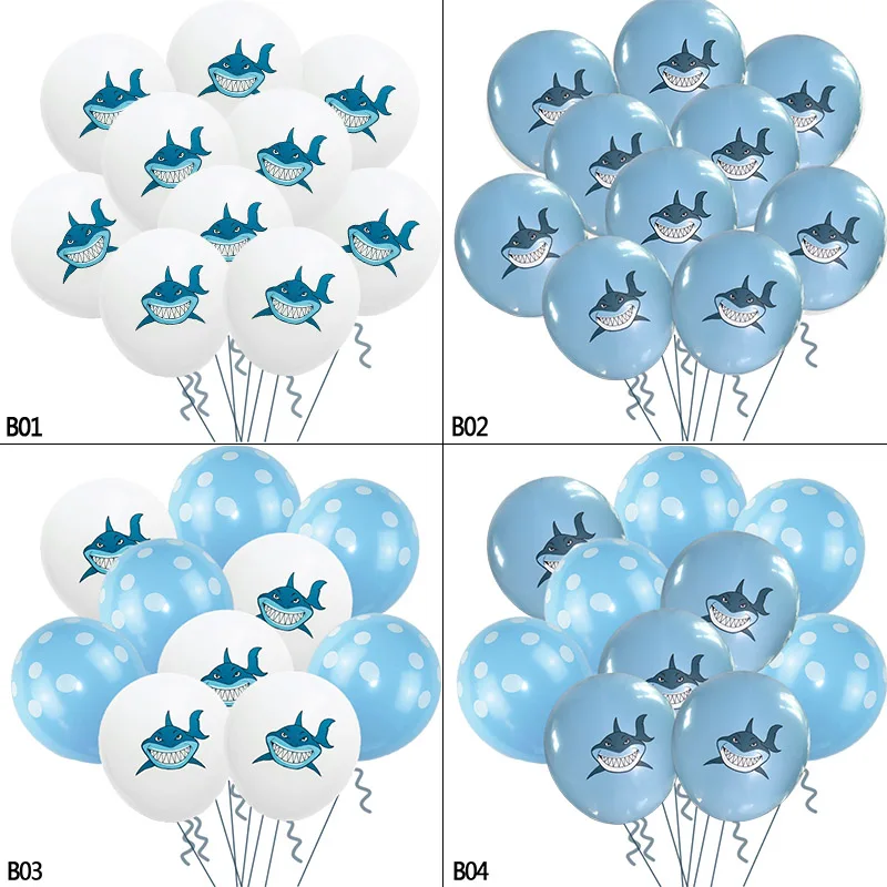 10 шт 12 inch Shark латексные шары DIY вечерние шарики в горошек Свадебные украшения