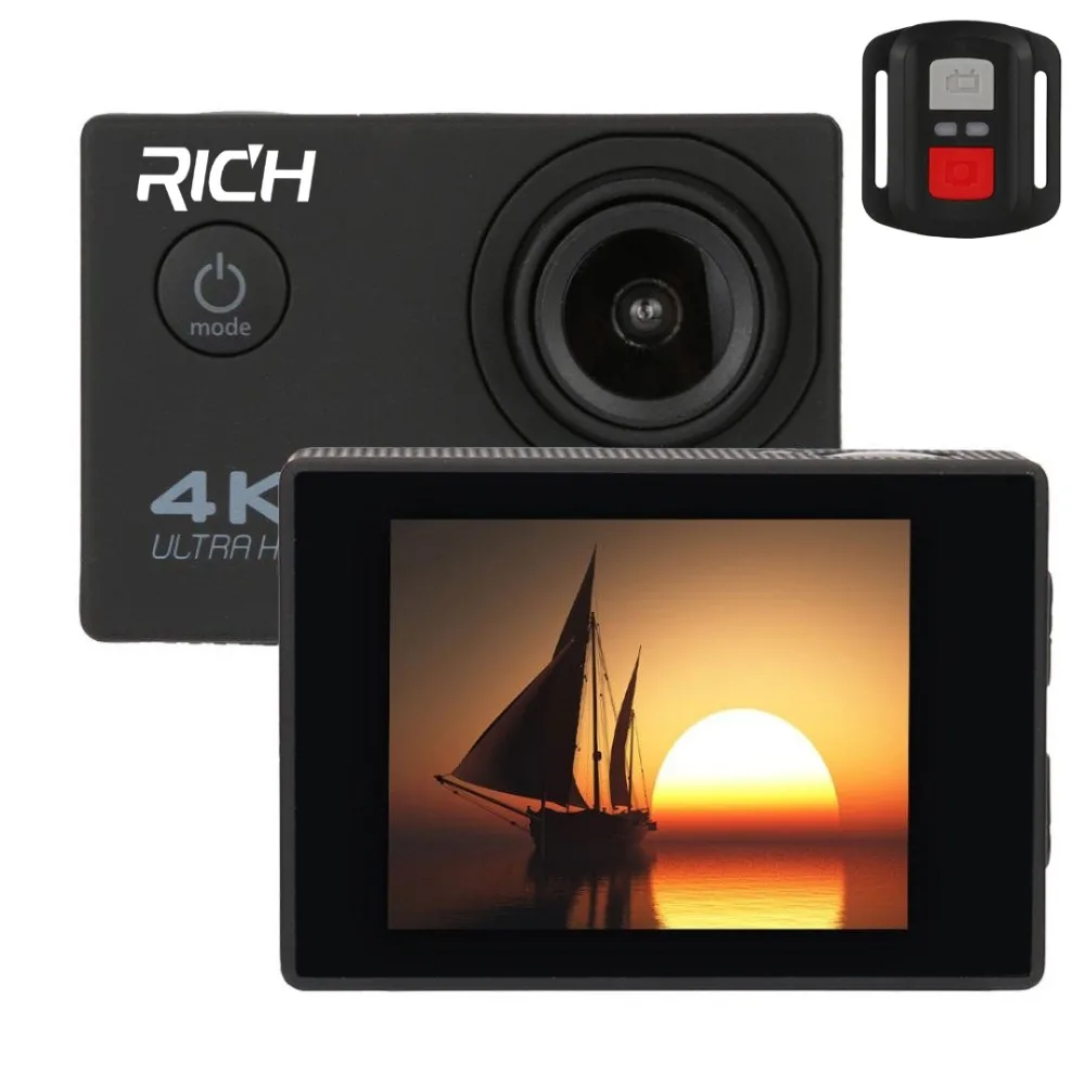 Оригинальная Экшн камера 4K F60/F60R дистанционное управление Wi Fi 2 0 ЖК дисплей 170D Len