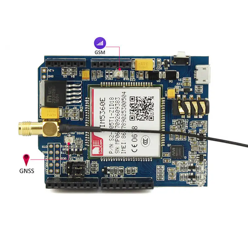 Elecrow GSM/GPRS/EDGE SIM5360E 3G экран для Arduino Uno Mega модуль A GPS Micro SIM карта сеть eCALL макетная