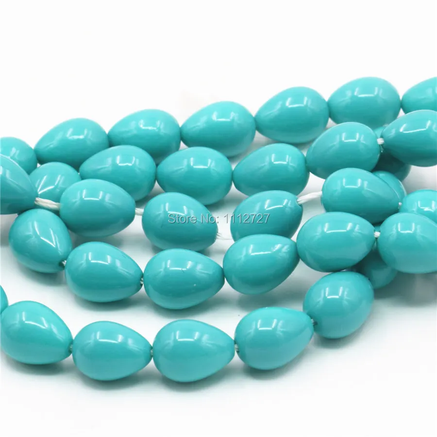 Hot Sale 7x9mm Sky Blue Glass Pearl Beads Ornaments Drops Loose Jewelry Making Design Women Gifts | Украшения и аксессуары