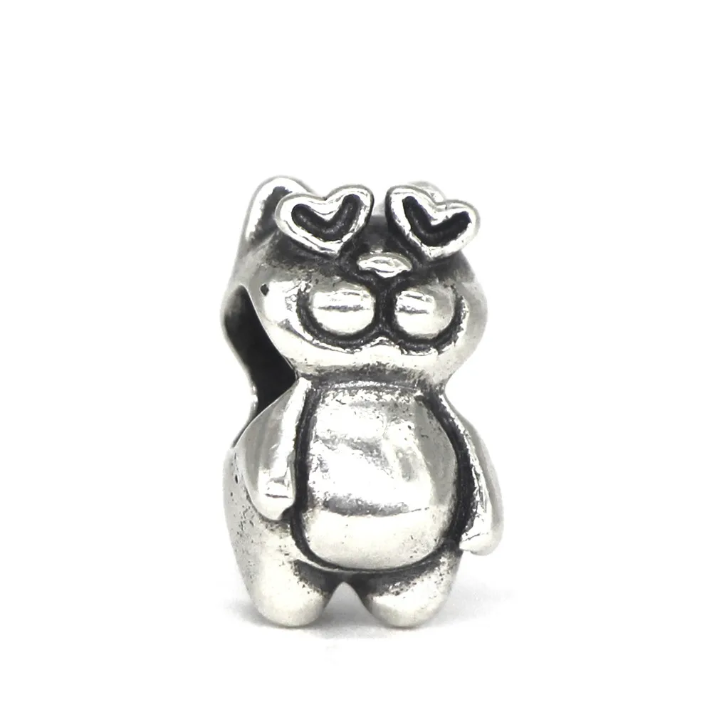 Mistletoe 925 Sterling Silver Cat In Love Charm Bead Fit European Bracelet Jewelry | Украшения и аксессуары
