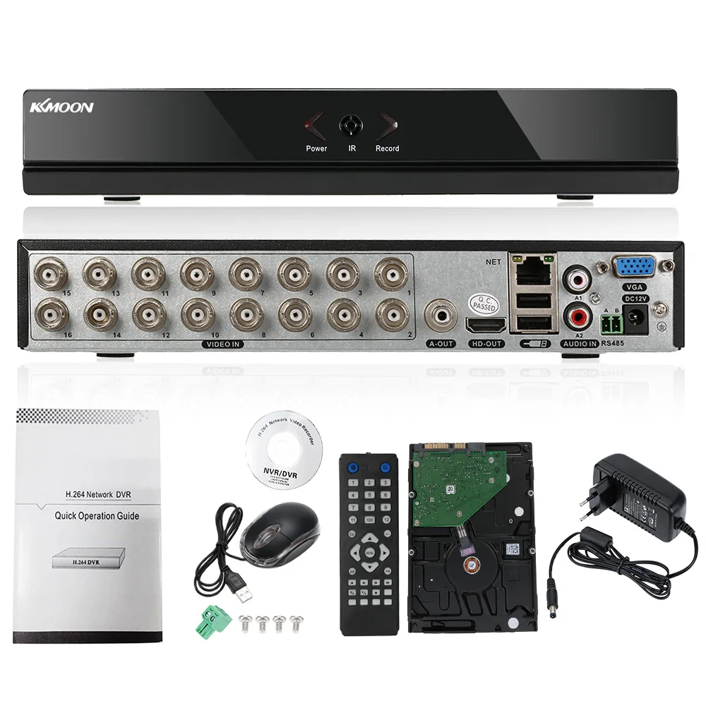 KKmoon Full 960 H/D1 DVR HVR NVR 16CH с 1 ТБ Seagate HDD HD P2P Onvif 16CH DVR видеорегистратор CCTV система безопасности управление приложением