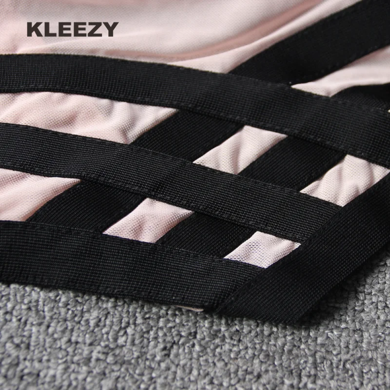 Распродажа KLEEZY элегантное платье с открытой спиной и в стиле пэчворк сексуальное