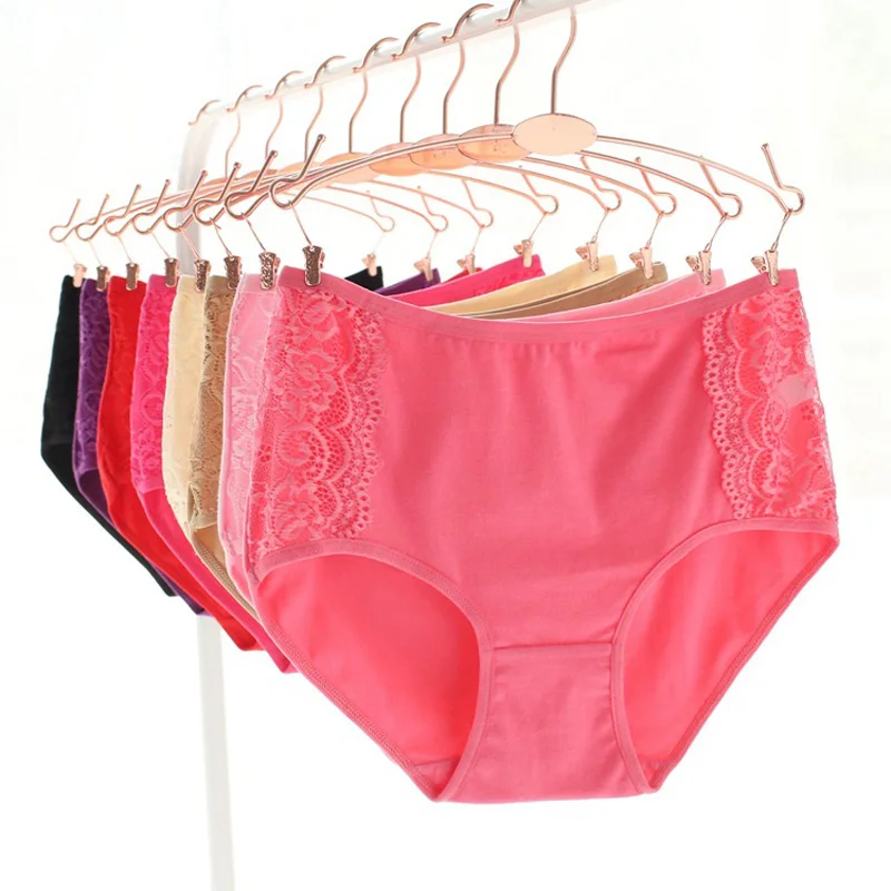 

sales promotion new arrived 201 underwear solid girls lace cotton young girl panties 5pc/lot Teenage Intimates briefs L,XL,XXL