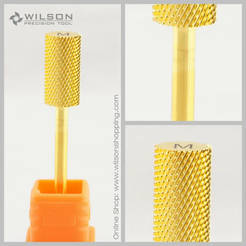 2 шт. большое цилиндрическое сверло среднее (стандартное) золотистое Карбидное